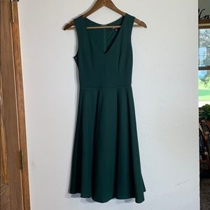 Green A-line dress